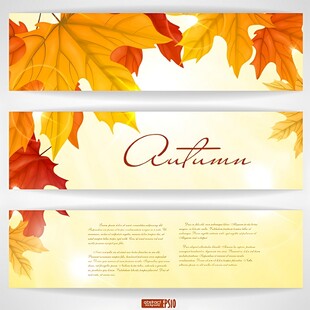 秋季主题横幅模板