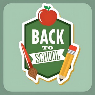 返校季图标设计元素