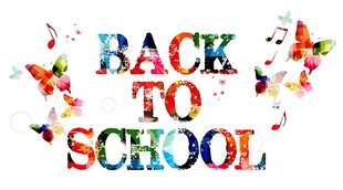 返校创意字体装饰图案