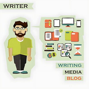 媒体写作者形象展示