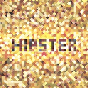 金色马赛克风字样