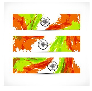 抽象多彩条纹图案设计