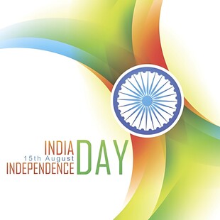 印度独立日庆祝图案