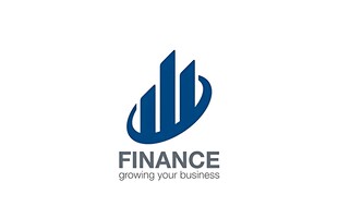 金融主题简约标志设计