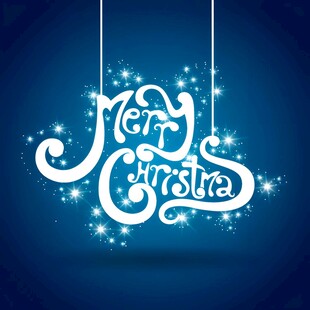 圣诞快乐装饰悬挂图