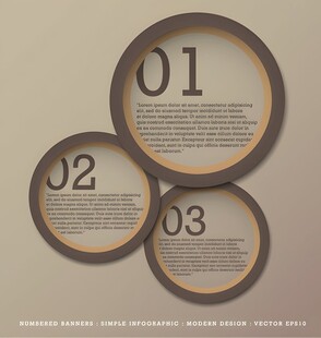 圆形编号信息图表设计