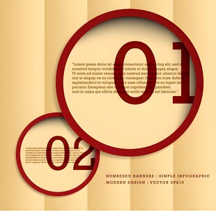 数字编号圆形设计元素
