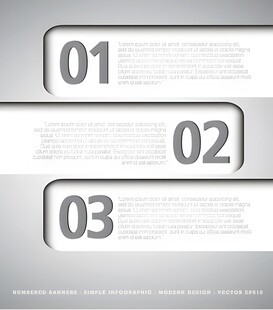 简约编号标题栏设计模板