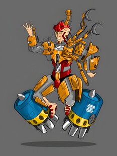 机械风古代战士酷炫登场