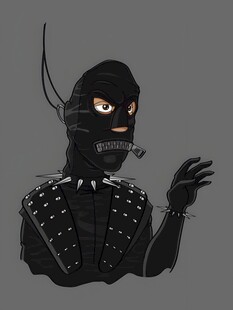 暗黑系机械风蒙面角色