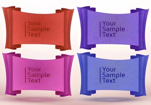 多彩励志标语方形装饰物件