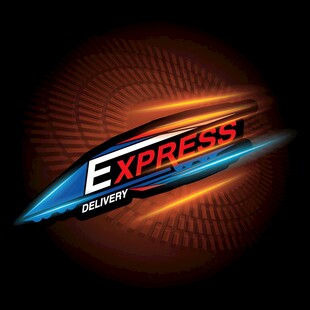 快递品牌EXPRESS标志展示