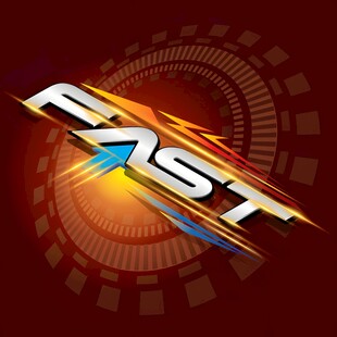 动感FAST字母设计图案
