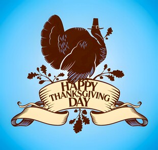 感恩节快乐插画