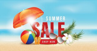 夏日促销沙滩元素大集合