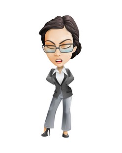 干练女商务人士形象
