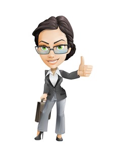职业女性点赞形象展示