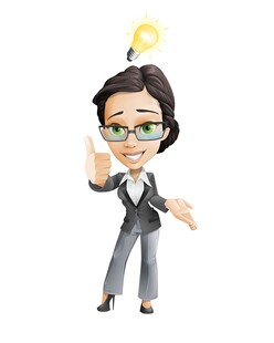 商务女性的创意灵感时刻