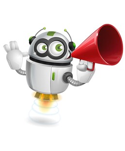 机器人手持喇叭宣传