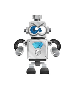 可爱银色机器人