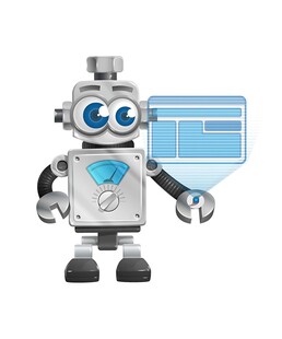 机器人展示屏幕内容