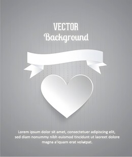 心形矢量背景设计元素