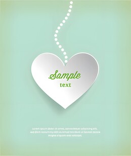 心形装饰简约清新意境