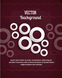 紫色背景上的环形矢量图案