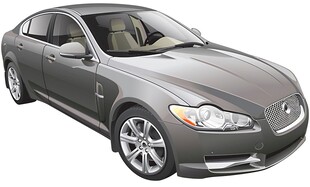 银灰色时尚轿车