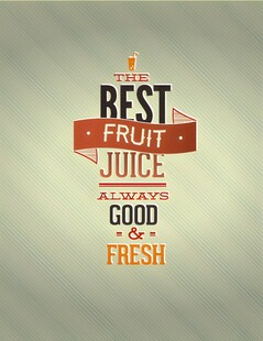 优质鲜榨果汁宣传图