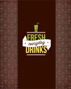 新鲜饮品标识设计