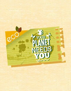 植物需要你环保主题卡片
