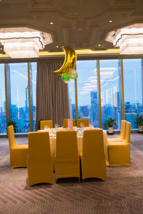 豪华会议室的时尚座椅配置