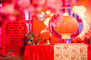 中式喜庆场景布置