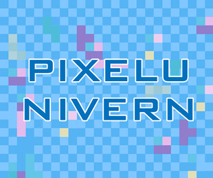 像素风格文字图案背景