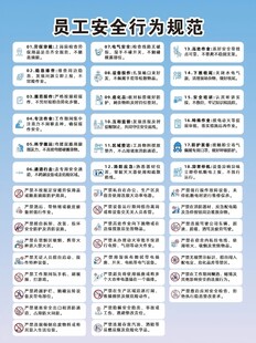 员工安全行为规范