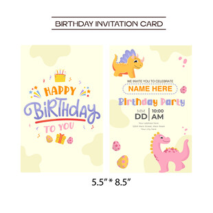 生日派对邀请卡