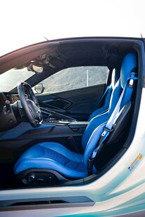 炫酷蓝调汽车内饰风采