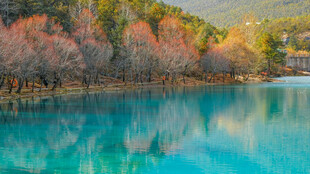 梦幻蓝湖与多彩山林