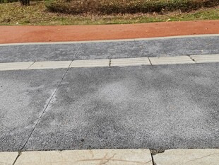 户外灰色石板路面景观