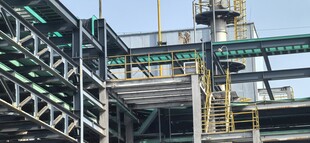 建筑施工现场钢架结构