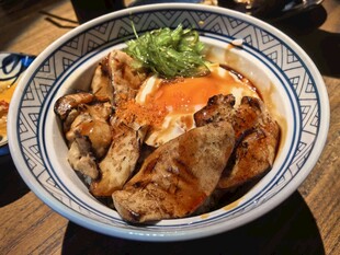 美味日式烤鸡肉盖饭