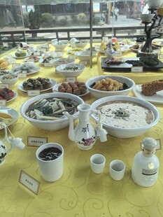 丰盛自助餐美食展示