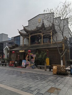 古色古香的中式街道场景