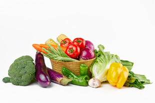 多彩新鲜蔬菜组合