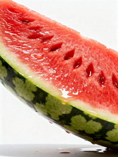 鲜红多汁的美味西瓜片