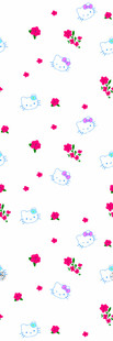 粉色心形花卉图案背景