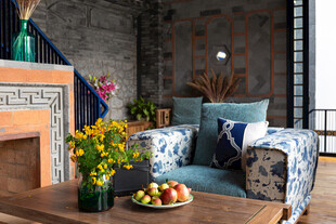 复古风客厅的惬意角落