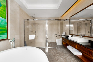 现代豪华浴室室内场景