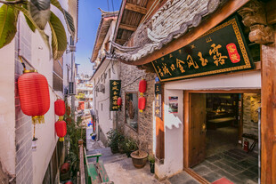 古巷中式风情店铺景观